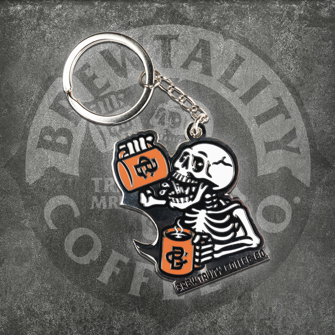 SKELLY DOUBLE MUGGER KEYCHAIN